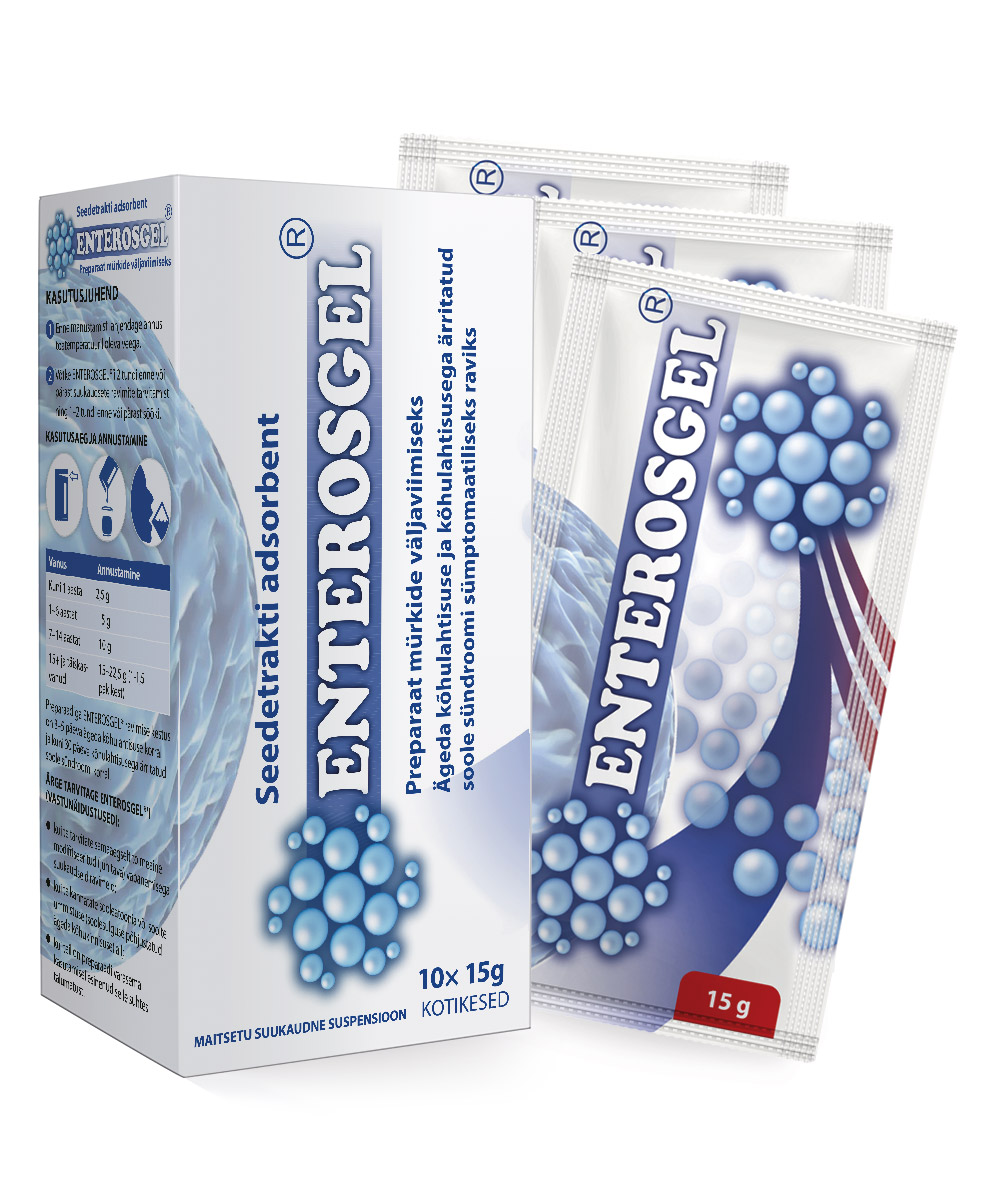 Enterosgel Seedetrakti adsorbent suukaudne suspensioon 15Gx10 pakkikest
