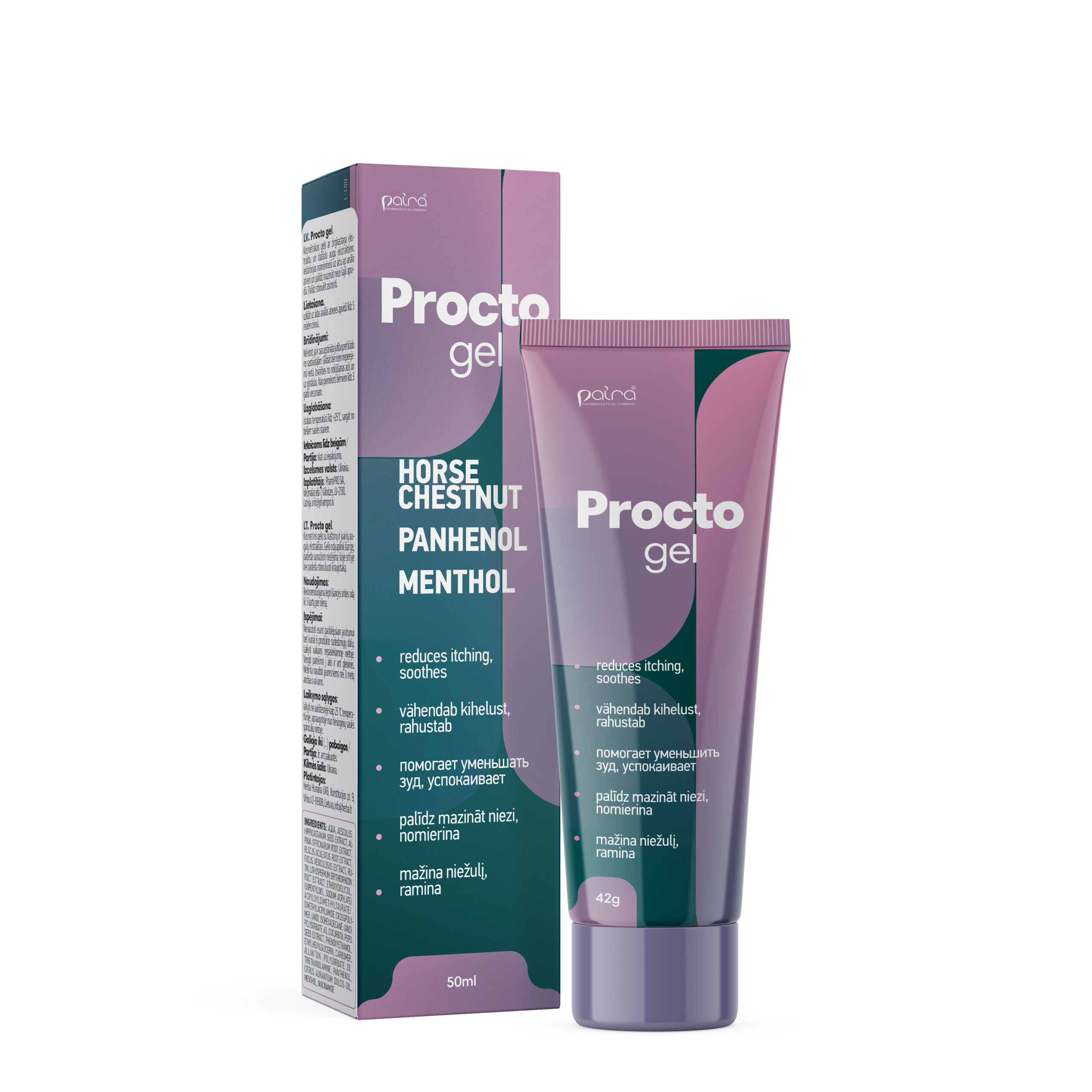 Paira PROCTO GEL geel 42g/50ml