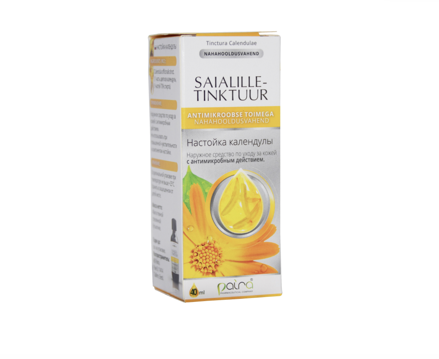 Paira Saialilletinktuur (Calendulae tinct.) 40ml