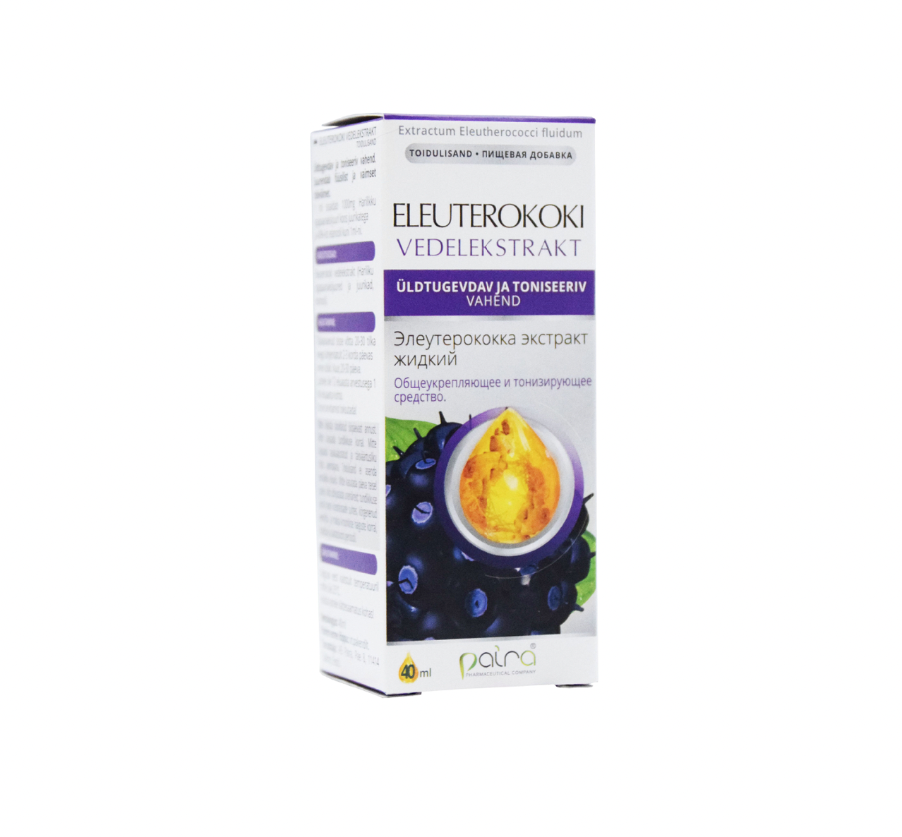 Paira Eleuterokoki vedelekstrakt (Eleuterococci extr. fluidum) 40ml