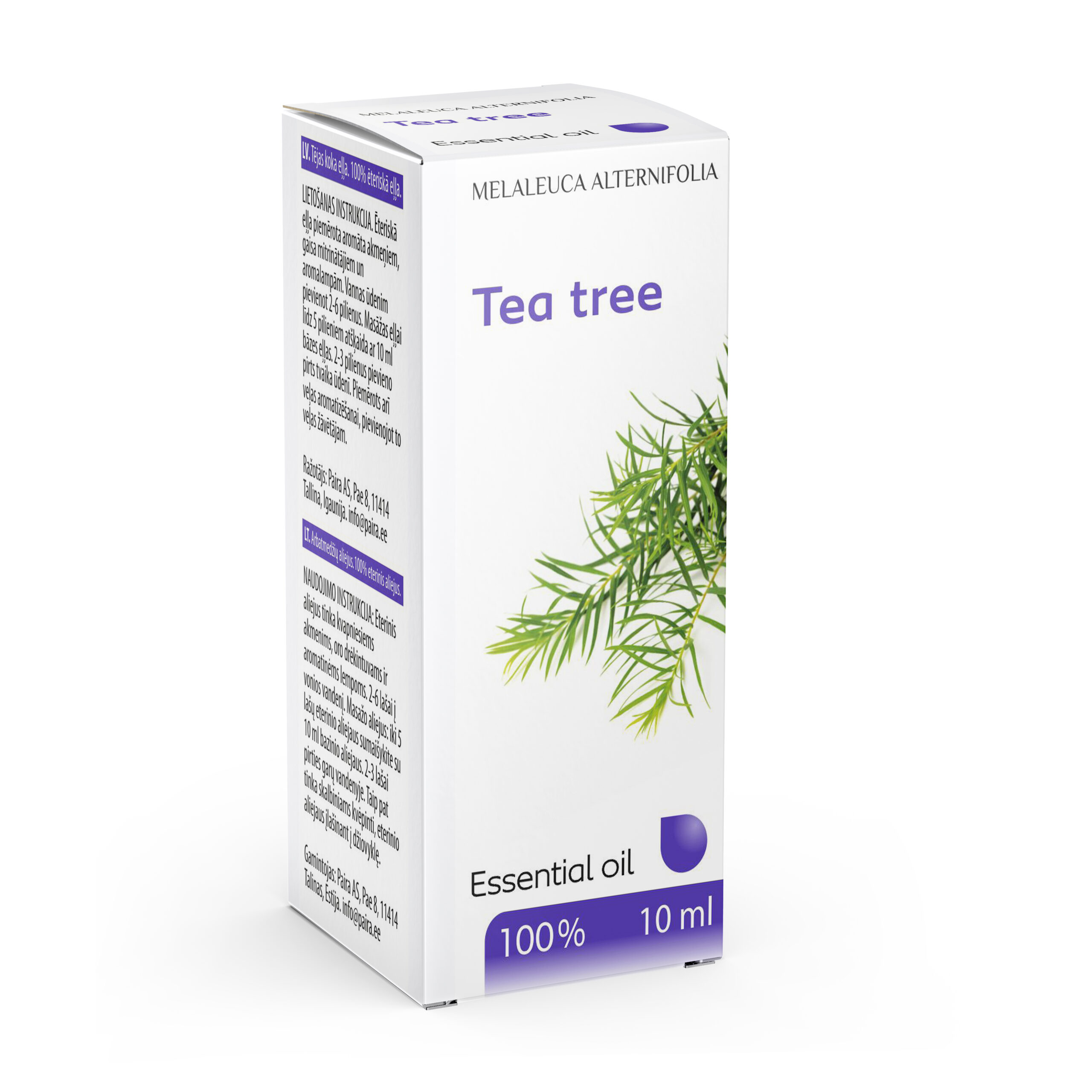 Paira Teepuuõli (Tea Tree essential oil) 100% eeterlik õli 10ml