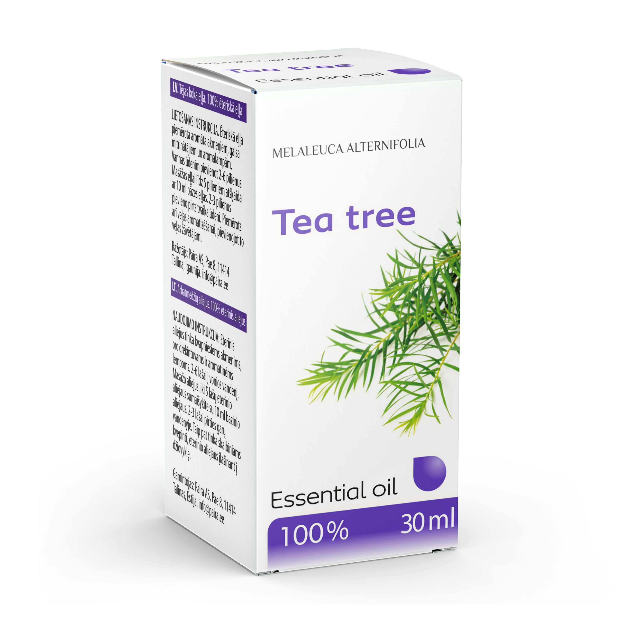 Paira Teepuuõli (Tea Tree essential oil) 100% eeterlik õli 30ml