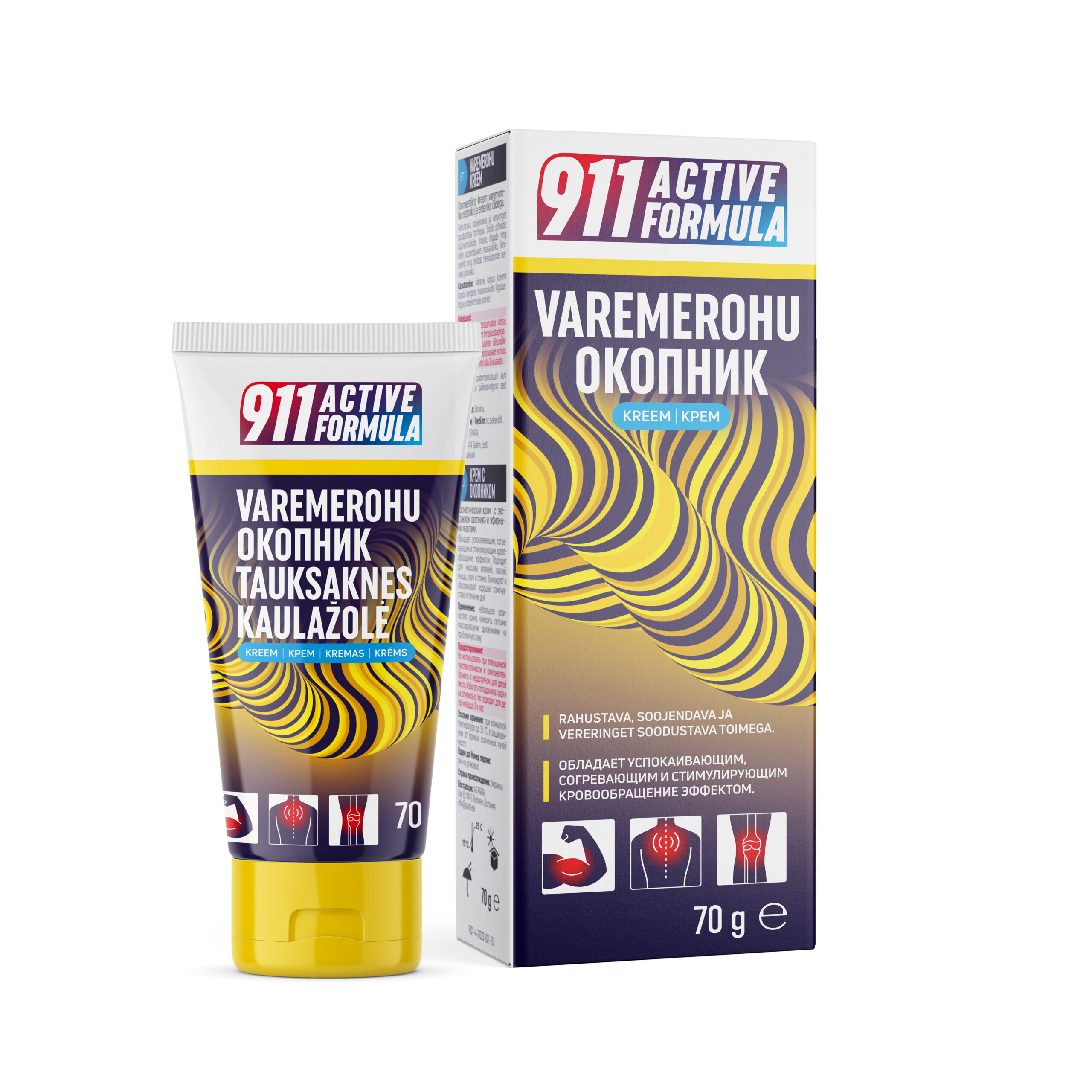 911 Active Formula Varemerohu (Okopnik) kreem 70g