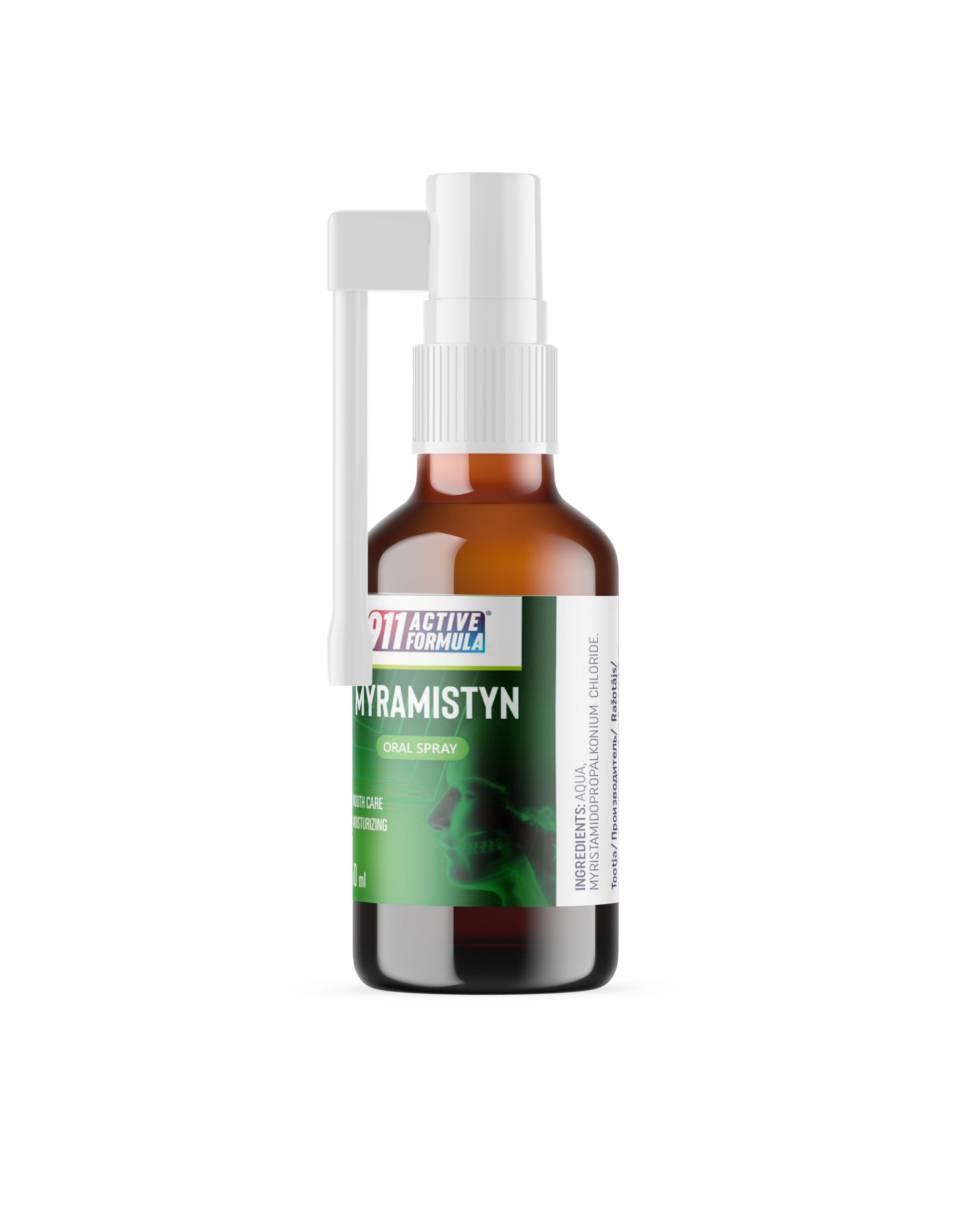 911 Active Formula Myramistyn (miramistin) suusprei 50 ml - Image 3