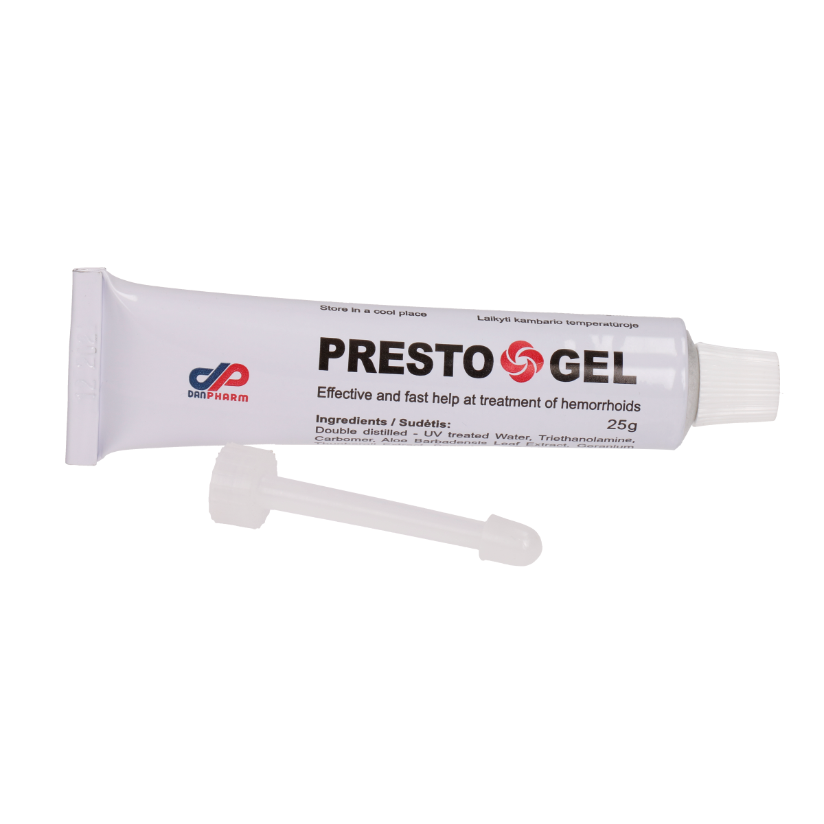 PRESTO GELpõletikuvastane geel aplikaatoriga hemorroidide raviks 25g - Image 3
