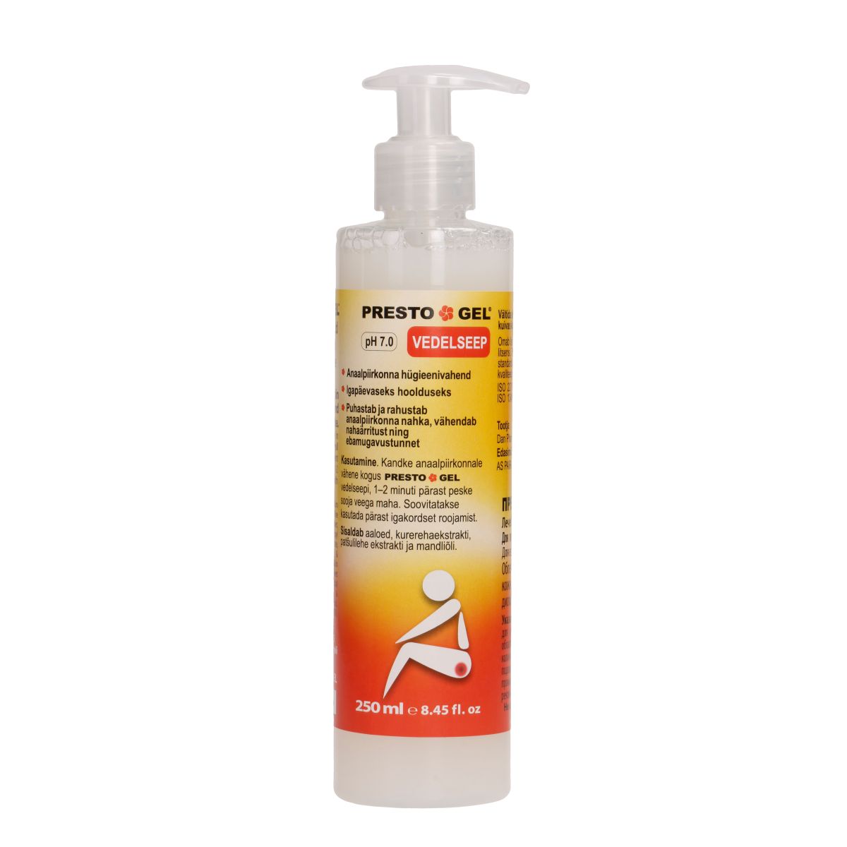 PRESTO GELVedelseep intiimhügieeni jaoks (hemorroididele) 250 ml