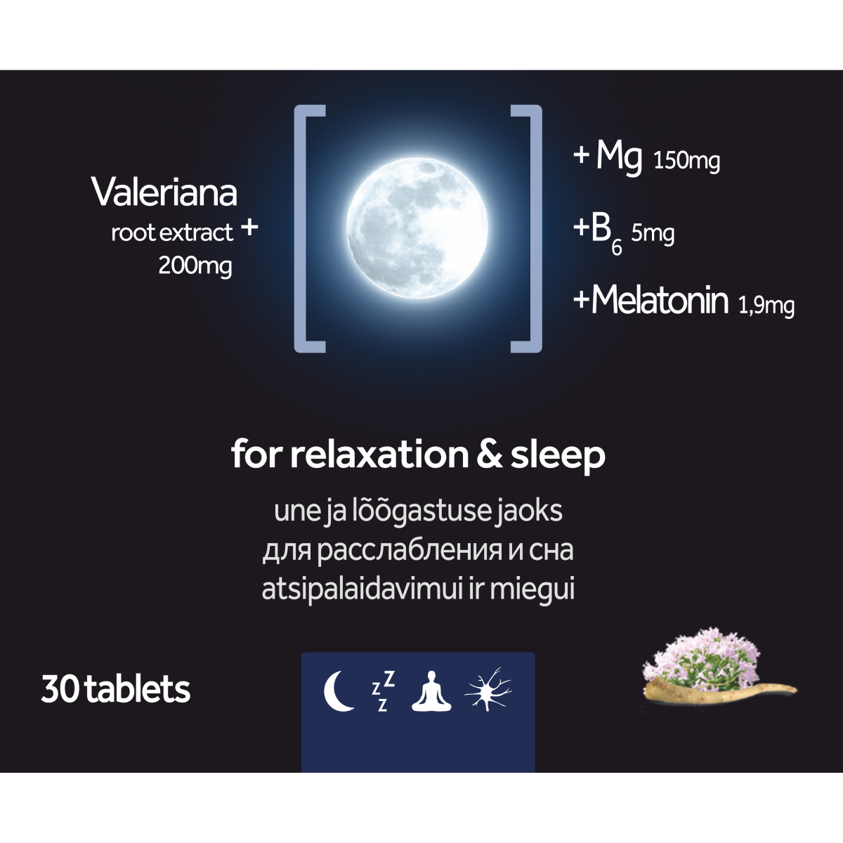 Parene. SLEEP FORMULA 4in1 tabl. N30 - Image 2