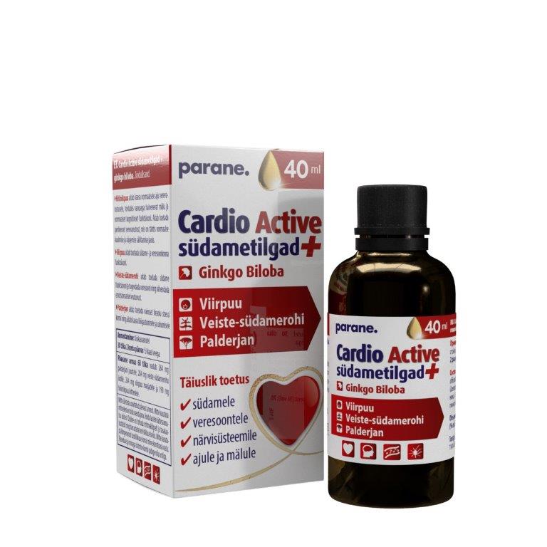 Parene. Cardio Active Südametilgad Ginkgo Bilobaga 40ml