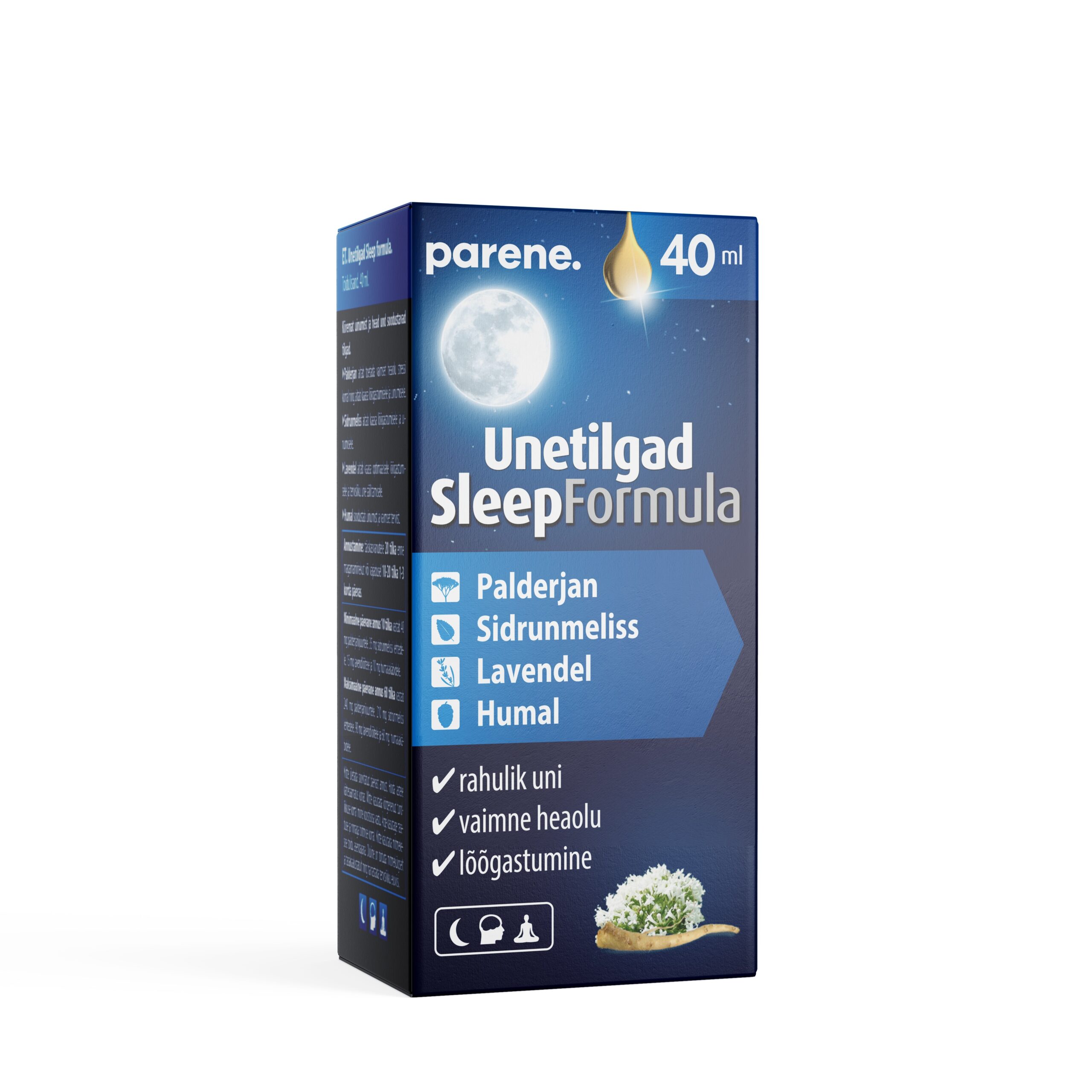 Parene. UNETILGAD Sleep Formula40ml